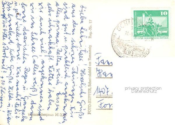 Schmiedefeld Rennsteig FDGB Erholungsheim Schöne Aussicht – Bild 2