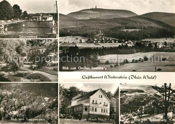 Winterstein Emsetal Schwimmbad Parkanlagen Treppenstein Gro