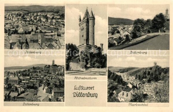 Dillenburg Panorama Wilhelmsburg Marbachtal