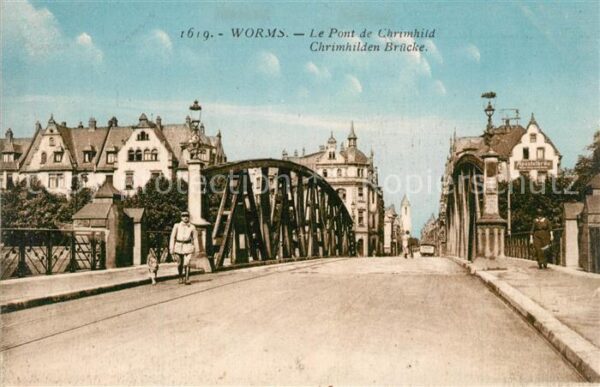 Worms Rhein Chrimhilden Brücke