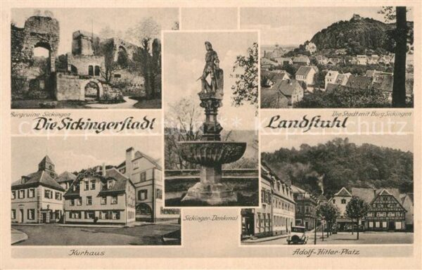 Landstuhl Burgruine Sickingen Kurhaus AH Platz De