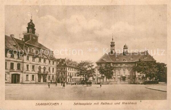 Saarbruecken Schlossplatz Rathaus Kreishaus
