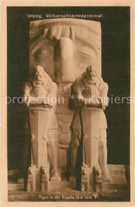 Leipzig Völkerschlachtsdenkmal Figur in der Kry