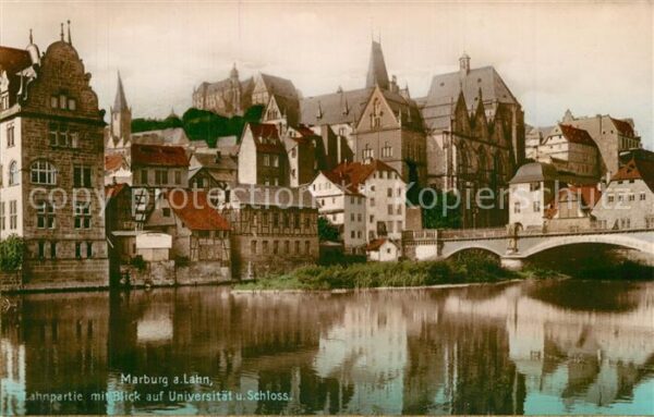 Marburg Lahn Schloss Universität Brücke