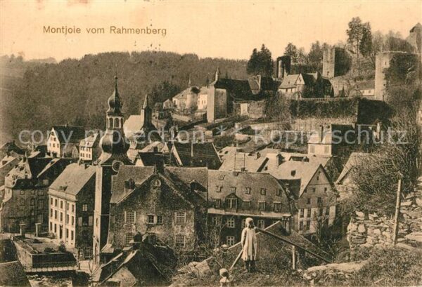 Montjoie Monschau Blick vom Rahmenberg