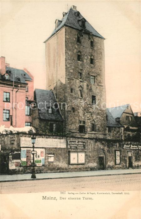 Mainz Rhein Der eiserne Turm