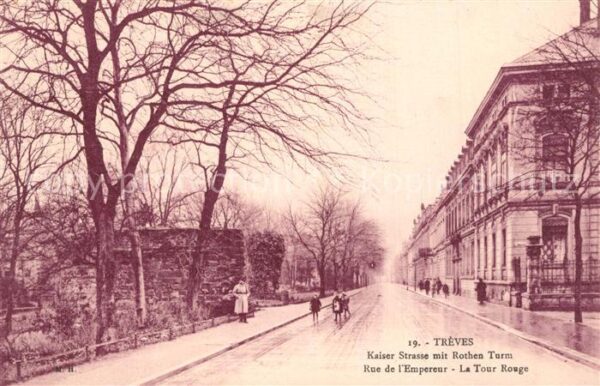 Treves Trier Kaiserstraße Roter Turm