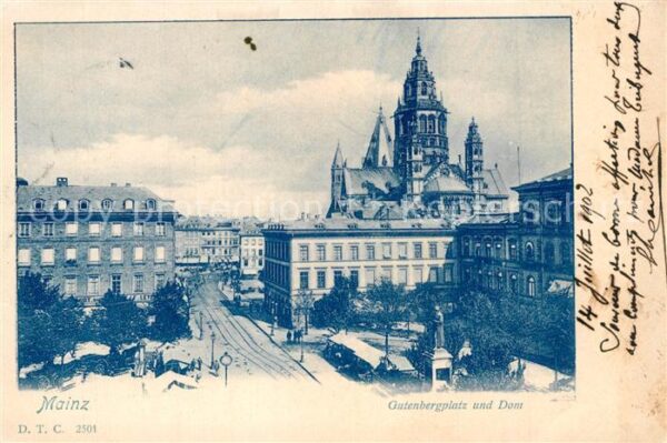 Mainz Rhein Gutenbergplatz Dom