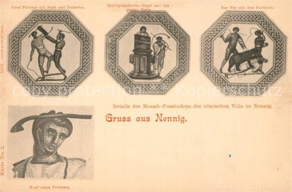 Nennig Mosaik Fußboden römische Villa