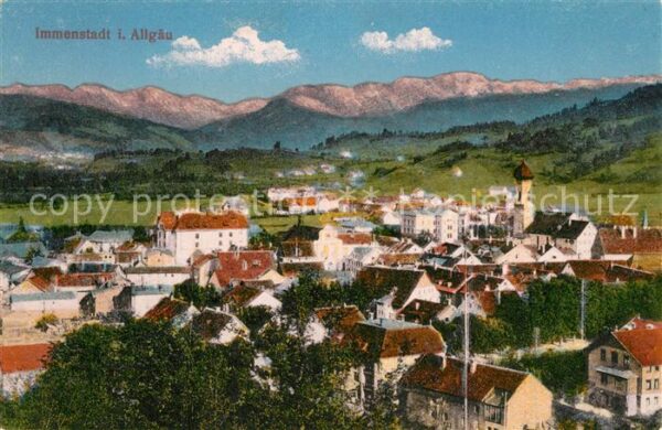 Immenstadt Allgaeu Panorama Kirche