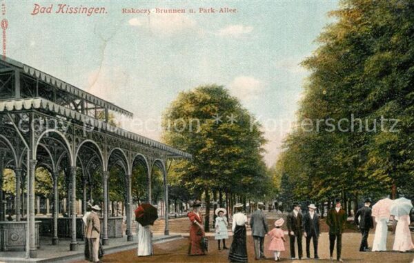 Kissingen Bad Brunnen Park Allee