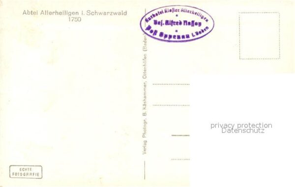 Allerheiligen Oppenau Ansicht Abtei 1750 – Bild 2