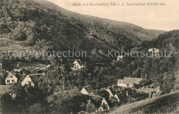 Auerbach Bergstrasse Hochstätter Tal Panorama