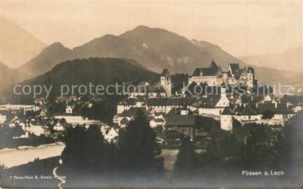 Fuessen Allgaeu Panorama Burg