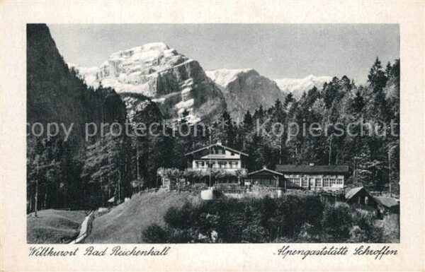 Reichenhall Bad Alpengaststätte Schroffen