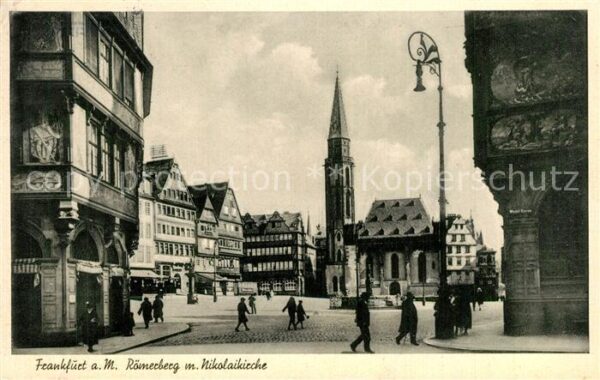 Frankfurt Main Römerberg Nikolaikirche