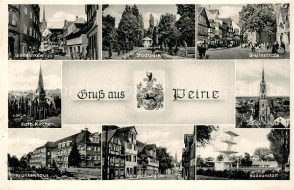 Peine Breitestraße Stadtpark Krankenhaus Kirc