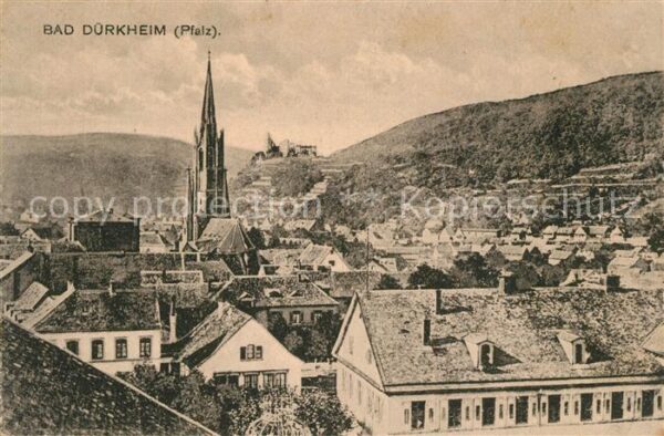 Bad Duerkheim Kirche Ortsansicht