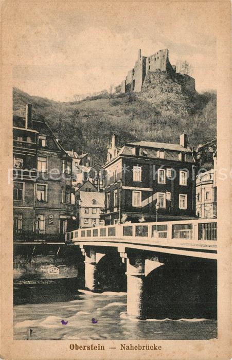 Oberstein Nahe Nahebrücke Burg