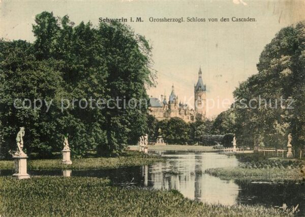 Schwerin Mecklenburg Großherzogliches Schloss Cascaden