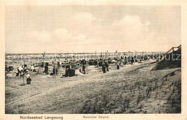 Langeoog Nordseebad Neutraler Strand