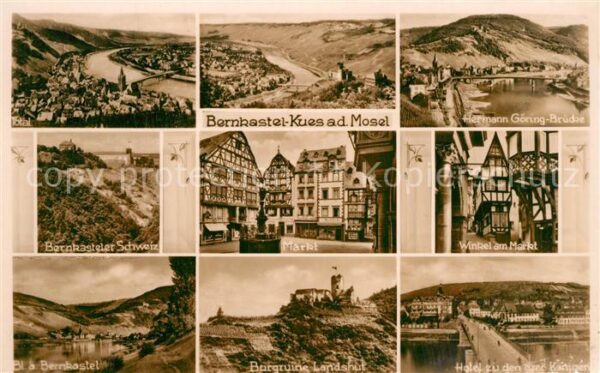 Bernkastel-Kues Markt Winkel am Markt Burgruine Landshu