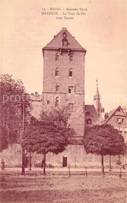 Mainz Rhein Eiserner Turm