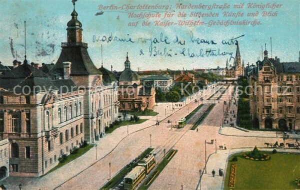 Charlottenburg hardenbergstr mit Kgl Hochschule für Bi