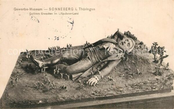 Sonneberg Thueringen Gewerbe Museum Gullivers Erwachen im Li