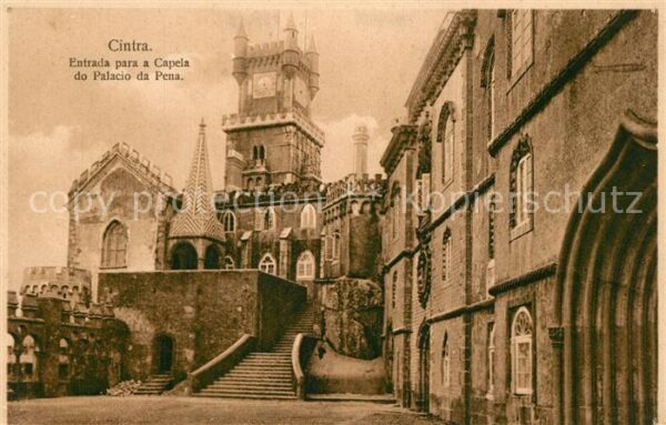 Cintra Portugal Entrada para a Capela do Palacio da Pen