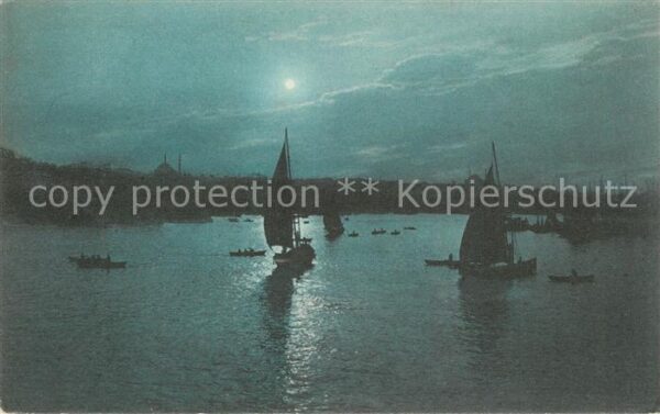 Constantinople La Corne d’Or ou clair de lune