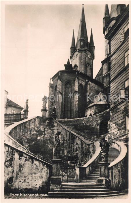 Eger Cheb Tschechien Kirchenstiege