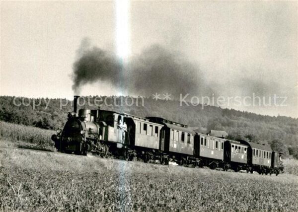 Kandern Eurovapor Dampfzug mit hist Personenwag