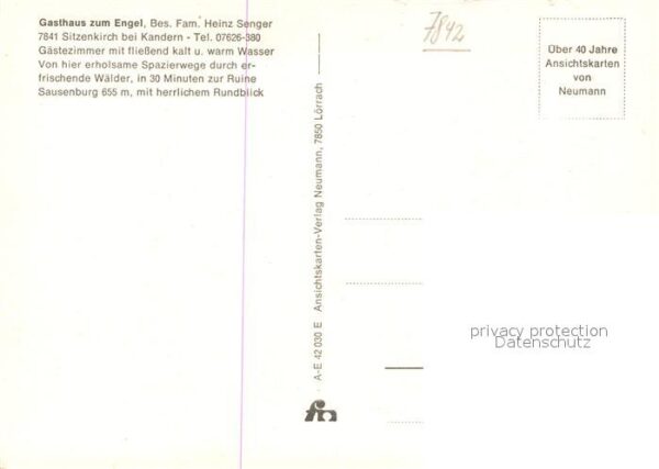 Sitzenkirch Panorama Gasthaus zum Engel Burgruine – Bild 2
