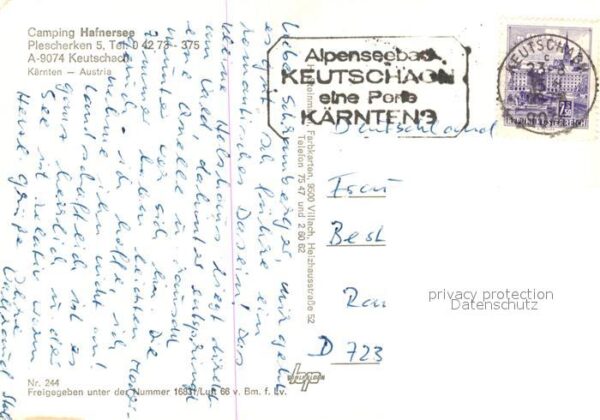 Keutschach See Camping Hafnersee Fliegeraufnahme – Bild 2