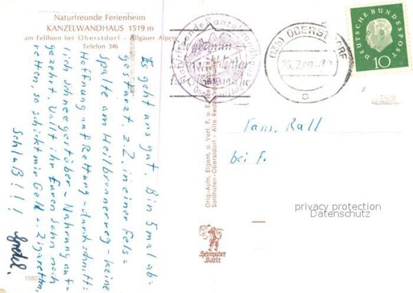 Oberstdorf Naturfreundehaus Kanzelwandhaus – Bild 2