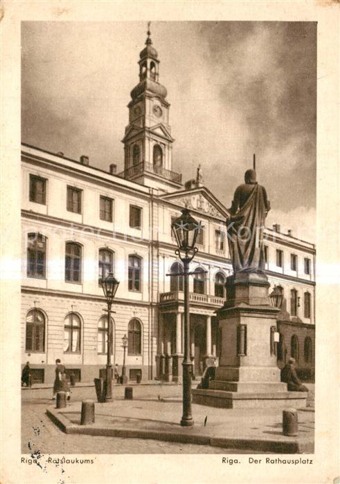 Riga Lettland Rathausplatz