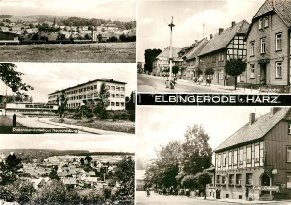 Elbingerode Harz Panorama Marktplatz Diakonissenmutterha