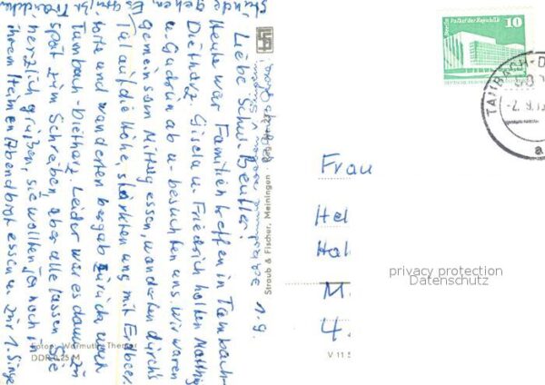 Tambach-Dietharz FDGB Erholungsheim Spittergrund Betrieb – Bild 2