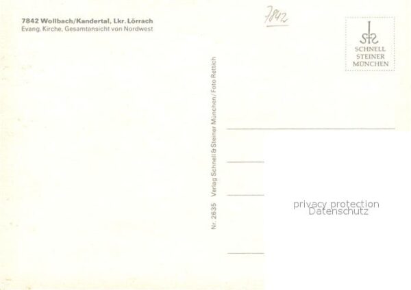 Wollbach Kandern Ev Kirche – Bild 2