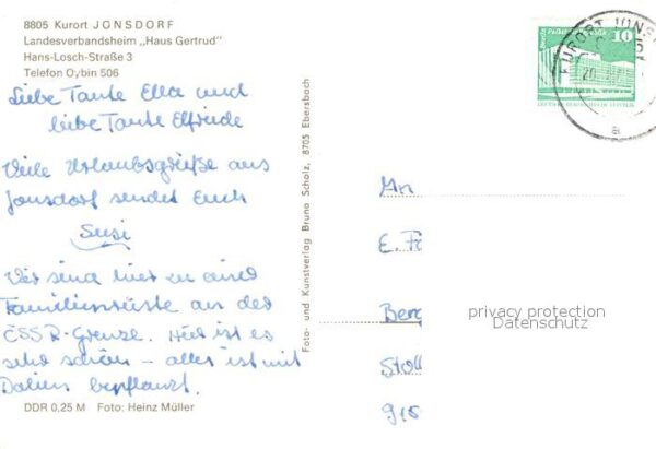 Jonsdorf Landesverbandsheim Haus Gertrud Speises – Bild 2