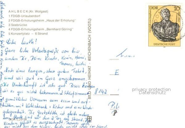 Ahlbeck Ostseebad FDGB Urlauberdorf und Erholungsheim Ber – Bild 2