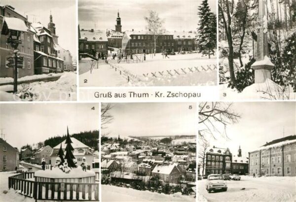 Thum Erzgebirge Markt Ratskeller PdF Postmeilensäule Er