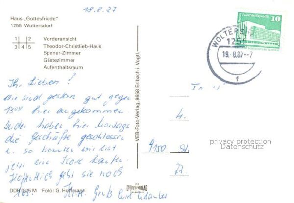 Woltersdorf Erkner Haus Gottesfriede Theodor Christlieb Ha – Bild 2