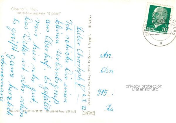 Oberhof Thueringen FDGB Erholungsheim Glückauf – Bild 2