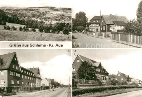 Schlema Bad Panorama Parkstrasse Auer Strasse Siedl
