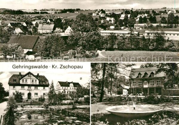 Gehringswalde Panorama Rathaus Kaffee Warmbad