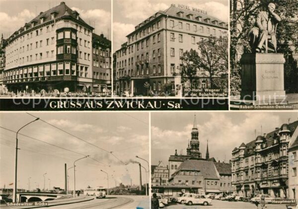 Zwickau Sachsen HOG Ringcafe HO Hotel Wagner Robert Sch