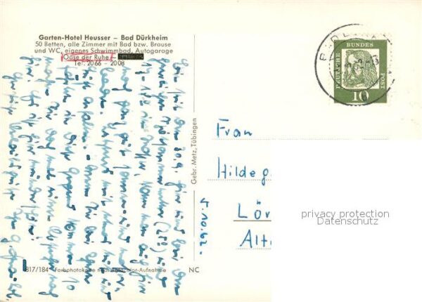 Bad Duerkheim Garten Hotel Heusser – Bild 2
