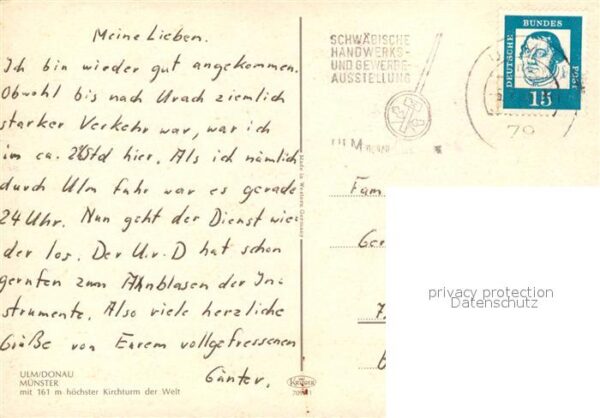 Ulm Donau Ulmer Münster – Bild 2